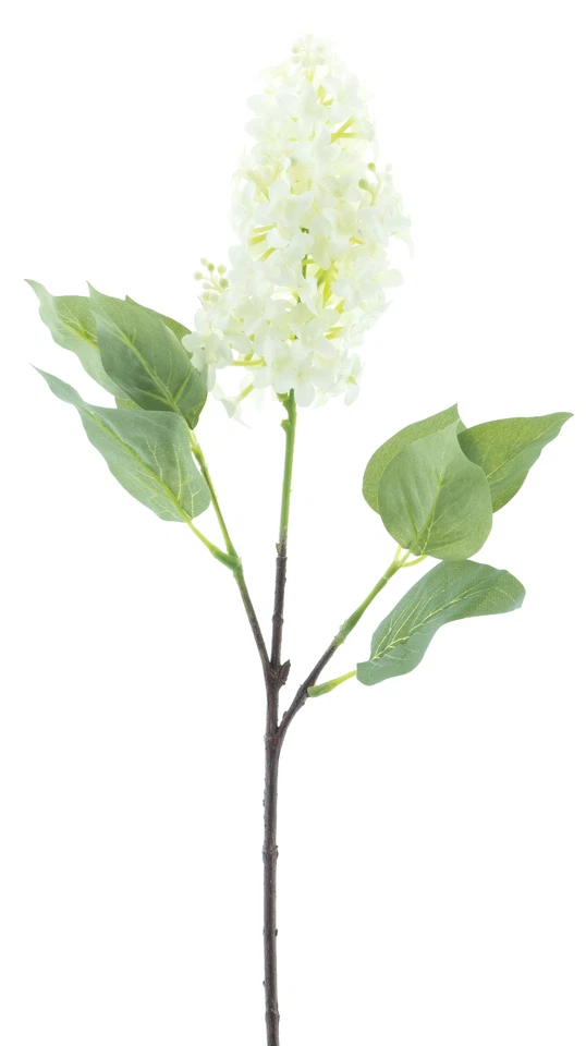 Künstliche Syringa Spray Flieder Stiel Creme Kunstblume Kunstpflanze ca. 52 cm - Bild 1 von 1