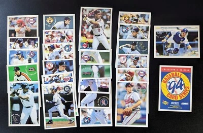 Juego completo de 25 tarjetas de béisbol Sunco Fleer 1994 Griffey Bonds Alomar Maddux Foto 1 de 4