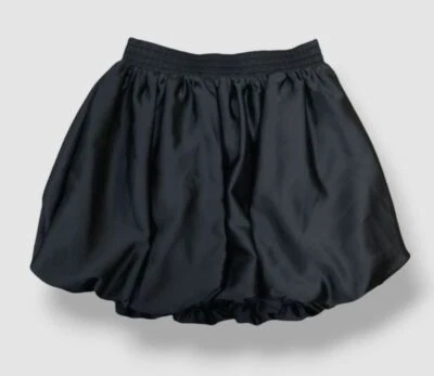 Minifalda Habitual para niños niñas negra satinada burbuja talla 16 Foto 1 de 3