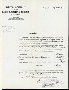 Lettre + enveloppe timbrée adressées au Baron Edgard de Selys Longchamps - Picture 1 of 2