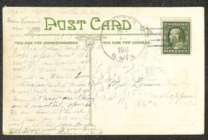 USA #331 STAMP CUTTER NEW MEXICO DPO TYPE 2 TERRITORY EASTER POSTCARD 1911 - Picture 1 of 1