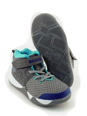Shaq Toddler Boys' Gray/Blue Athletic Knit Hi-Top Sneaker Shoes: 10-11 - Image 1 of 4
