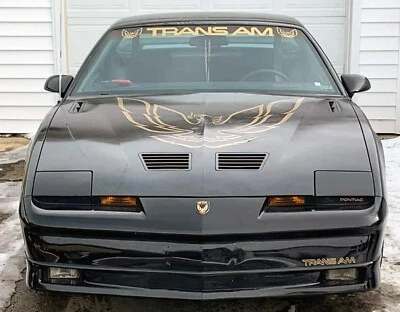 SE ADAPTA A TRANS AM con 2 estilos CALCOMANÍA TROQUELADA PARA BANNER PARABRISAS CON HERRAMIENTA DE APLICACIÓN Foto 1 de 4
