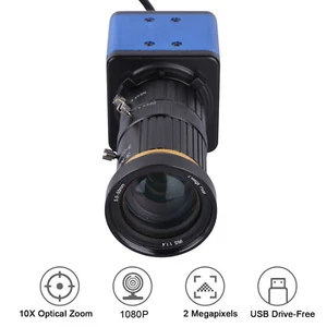 1080P HD USB Camera Computer Camera Webcam 2 Megapixels 10X Optical Zoom Y3V1 - Picture 1 of 12