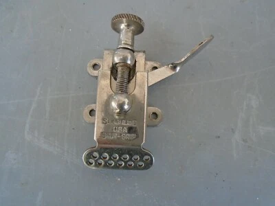 VINTAGE 1930's SLINGERLAND SHUR-GRIP 4-HOLE SNARE DRUM STRAINER THROW OFF-NICE! - Image 1 of 4