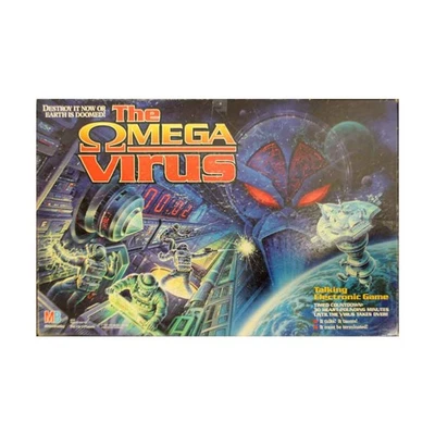 MTB Science Fiction Board Game Omega Virus Box Fair / Ex - Image 1 of 2