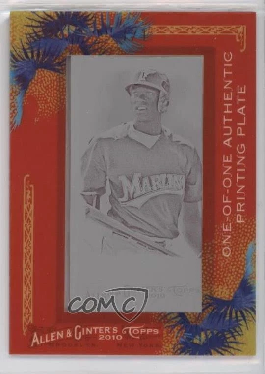 2010 Allen & Ginter's Framed Printing Plate Mini Magenta 1/1 Cameron Maybin g2u - Image 1 of 3