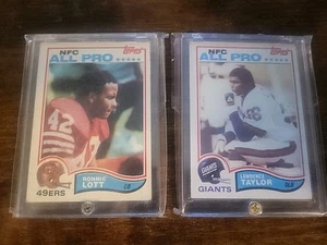 Lawrence Taylor RC & Ronnie Lott Rc 1982 Rc Lot - Bild 1 von 5