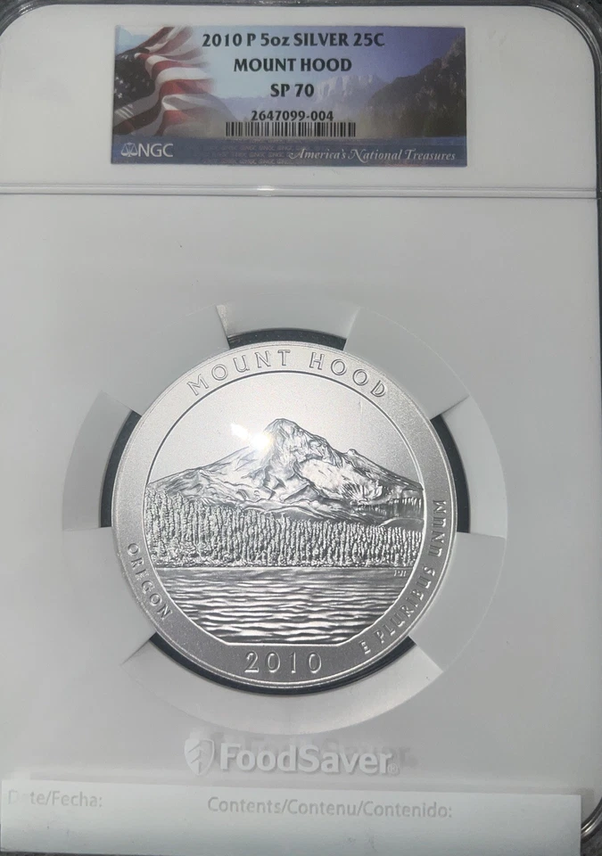 2010 P 5 Oz American The Beautiful Mount Hood NGC SP 70 - Image 1 of 1