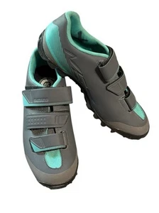 SHIMANO Nez Cycling Shoes Men 7.2 (EU 39) CM 24.5 SH-ME200 W L Gray Blue Biking - Picture 1 of 8