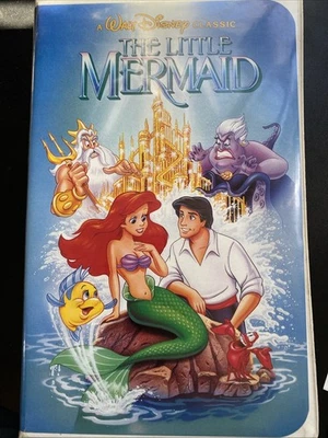 Vintage VTG Disney The Little Mermaid Black Diamond VHS Banned Cover Art RARE! - Image 1 of 4