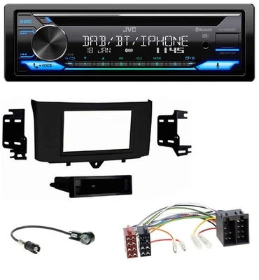 JVC Bluetooth MP3 USB DAB CD Autoradio für Smart ForTwo (2010-2015) - Bild 1 von 4