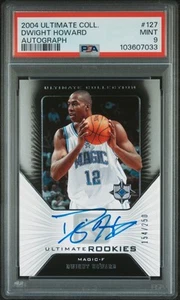 2004 ULTIMATE COLLECTION #127 DWIGHT HOWARD AUTO ROOKIE RC /250 PSA 9 - Picture 1 of 2