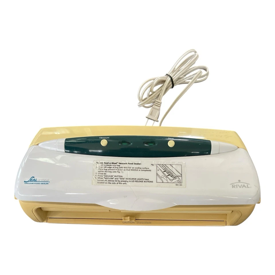 Sellador al vacío vintage usado en excelente estado ahorro de alimentos RIVAL Gourmet Seal-A-Meal modelo VS110 A Foto 1 de 3