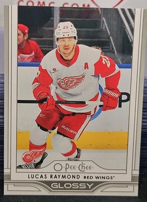 25-26 Upper Deck Lucas Raymond OPC Glossy 🚨🚨🚨 Detroit Red Wings  - Image 1 of 2