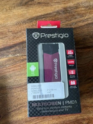 Prestigio Multiscreen PMD1  New Boxed Miracast Dongle Android 4.2 Or Later - Image 1 of 2