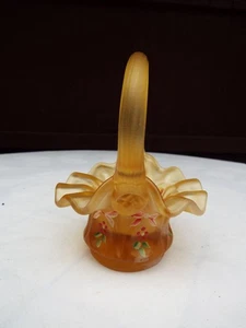 Fenton Mini Schlacke Glaskorb, HP, Etikett - Bild 1 von 6