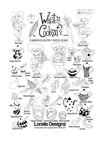 Loralie Designs Machine Embroidery Whats Cookin USB/FLASH DRIVE - Picture 1 of 2