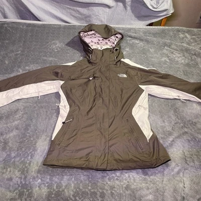 Chaqueta para mujer The North Face Hyvent 3 en 1 marrón/crema Foto 1 de 4