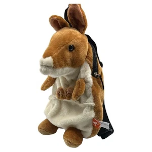 Wild Republic Kangaroo Plush Backpack With Joey 35cm - Picture 1 of 4