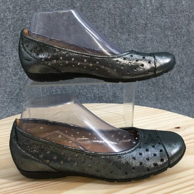 Gabor Shoes Womens 5 UK Hovercraft Ballet Flats Gray Leather Slip On Casual - Image 1 of 4