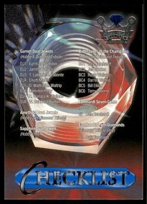 1996 Crown Jewels Elite Retail Blue #78 Checklist - RAC - Image 1 of 2