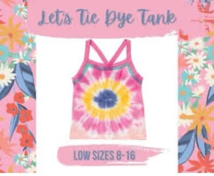 Sz 8 MATILDA JANE Let’s Tie Dye Tank Girls Dream Chaser - Picture 1 of 5