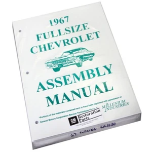 Factory Assembly Manual Repair Restore Book 1967 Chevrolet Caprice Impala - Bild 1 von 9
