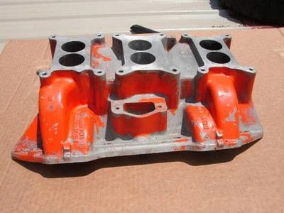 Dodge Plymouth 69 1969 440 MOPAR SIX 6 PACK 3X2 INTAKE MANIFOLD TRIPOWER 3412046 - Image 1 of 4