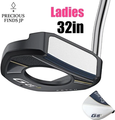 PING G LE3 Mallet Putter FETCH Ladies Steel Shaft PP59 Deep Sea Grip RH 32in - Image 1 of 4