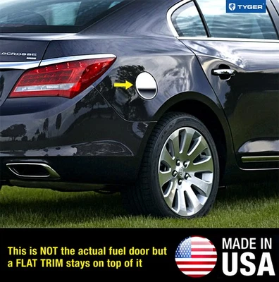TYGER For 2010-2015 Buick Lacrosse Gas Cap Chrome Stainless Steel Fuel Cover - Imagem 1 de 2