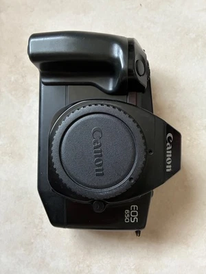 Canon EOS 650 AF 35mm SLR Film Camera and two batteries. Works Great!  - Image 1 of 4