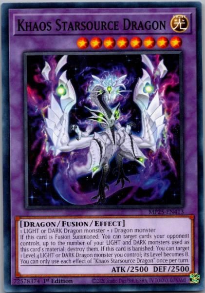 Yugioh - Khaos Starsource Dragon - MP25-EN413  - Common - NM/M - Image 1 of 1