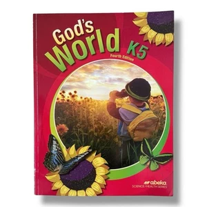 Abeka God's World 4th Edition Student Edition Grade K5 Kindergarten Science - Foto 1 di 6