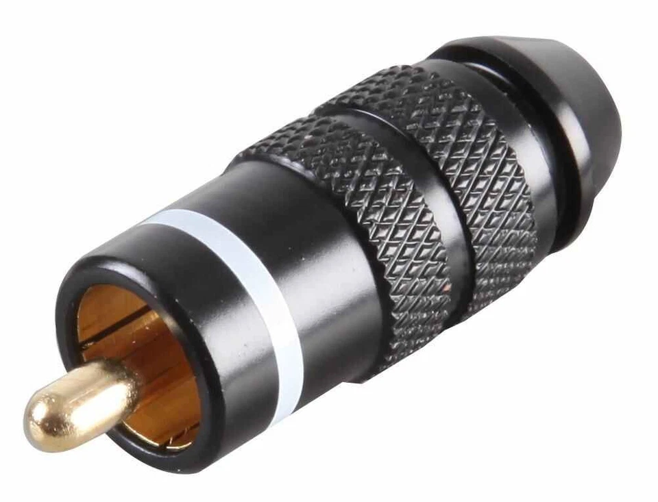 PRO SIGNAL - Penyambung Phono, Pin Bersalut Emas, Gelang Putih - Image 1 of 1