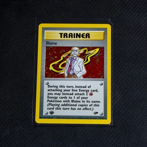 Vintage Pokemon TCG Gym Challenge - Blaine 1st Ed. Holo Rare - NM - Bild 1 von 2