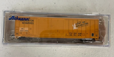 Athearn N Scale 50' Centered Double Door Box Car FMC Offset BN Ex GWF 223494 NEW - Image 1 of 4