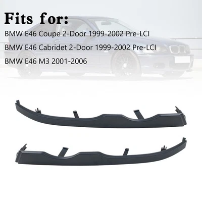 Headlight Fillers Primed For BMW 3-Series 2000-2003 M3 E46 Coupe 01-2006 Foto 1 de 4