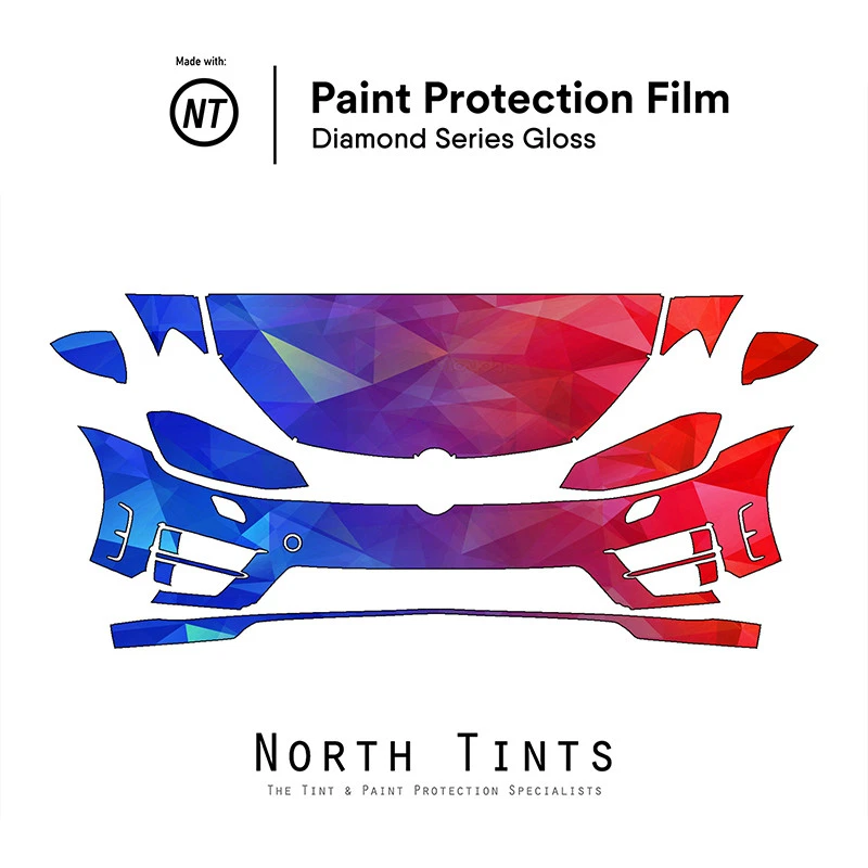 Sujetador transparente película protección pintura precortada PPF Volkswagen Golf R 2015-2017 Foto 1 de 4