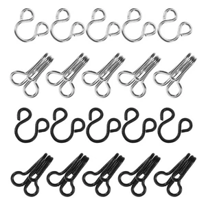  400 Pezzi Chiusure per Gancio Abbigliamento e Occhiello Cucito Pantaloni Chiusura Posteriore - Foto 1 di 19