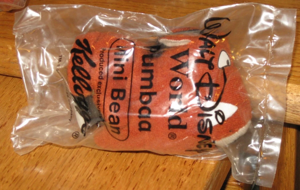 Disney Mini Beans Kellogg's Cereal Premium Toys 2001 - Pumba - Rey León Foto 1 de 1