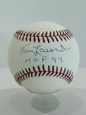 Tommy Lasorda Autograph Signed Major League Baseball Inscribed HOF Dodgers JSA - Image 1 of 4