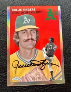ROLLIE FINGERS 2023 Topps Chrome Platinum Rose Gold 62/75 #47 A’s - Picture 1 of 2