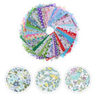  50 Pcs Material for Sewing Floral Squares Patchwork Cotton Fabric Lint