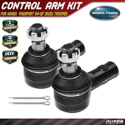 2pcs Outer Tie Rod End for Honda  Passport 1994-1997 Isuzu Trooper Rodeo Amigo - Image 1 of 4