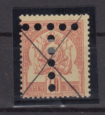 RI25487/ FRENCH TUNISIA – POSTAGE DUE – Y&T # T6 USED SIGNED – TOP VALUE - Image 1 of 2