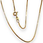 14k Yellow Gold Box Link Chain 24" Necklace 4.15 Grams