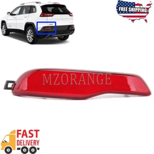 Red Left Driver Rear Bumper Light Reflector For JEEP Cherokee 2014 2015 16-2018 - Picture 1 of 9