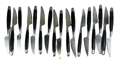 Lote 17 Cuchillos MESA BLOOMFIELD Negro MANGO Acero Inoxidable McM Edward Don JAPÓN Regal Foto 1 de 4