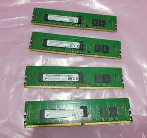 Lot of 4 Micron MTA9ASF51272PZ-2G1A21G 4GB 1Rx8 PC4-2133p Registered ECC RAM - Picture 1 of 4